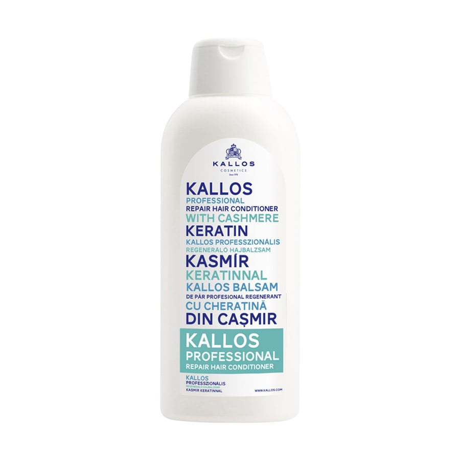 Відновлювальний кондиціонер для волосся Kallos Cosmetics Repair Hair Conditioner With Cashmere Keratin, 1 л
